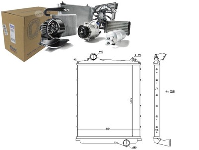 ИНТЕРКУЛЕР РАДИАТОР ВОЗДУХА DOLOTOWEGO RVI T VOLVO FH FH II FH