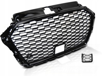 Решётка радиатора решётка радиатора sport black блеск audi a3 8v 17- фото №1