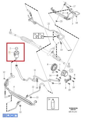 DEPÓSITO DE LÍQUIDO SERVOMANDO HIDRÁULICO VOLVO XC60 I 09-14R  