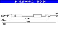 ATE CABLE HAM.PRAWA MERCEDES VIANO 04- MERCEDES VIANO W639 03-/VITO 03-  