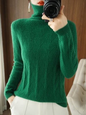sweter Moda Merino wełniane topy damska wiosna jes