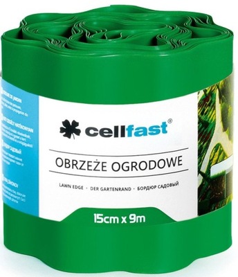 Obrzeże trawnikowe ogrodowe do rabat kwiatowych 15 cm x 9m CELLFAST 30-002H