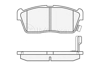 Meyle гальмівні колодки гальмівні suzuki перед ignis 01- meyl фото №1