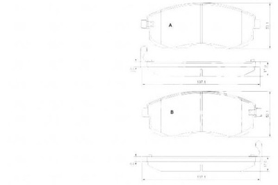 PADS BRAKE NISSAN TIIDA 07- FRONT A.B.S.  