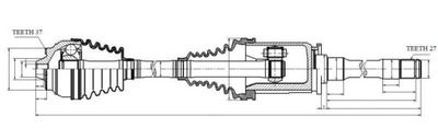 ПІВВІСЬ ПРИВІДНА BMW XDRIVE 5 F10, F11 09-, 6 F06, F