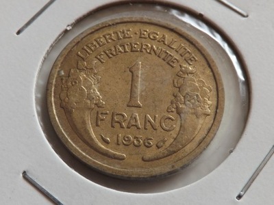 Francja 1 Frank 1936 st. 2+