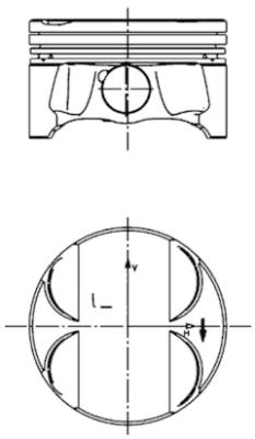 KOLBENSCHMIDT 40085600 PISTÓN  