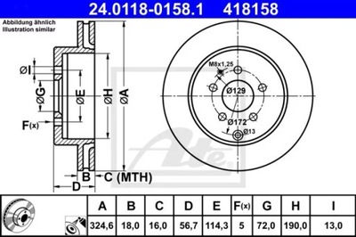 24.0118-0158.1 DISCO HAM.TYL MAZDA CX-7 07-  