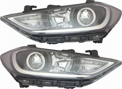 Фары лампы hyundai elantra '15- набор фото №1