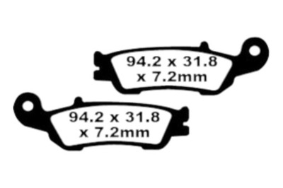 КОЛОДКИ ГАЛЬМІВНІ EBC FA450R YAMAHA YZ 125 250 450