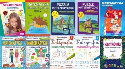 Zestaw MATEMATYCZNY 2 KLASA -10 książek!