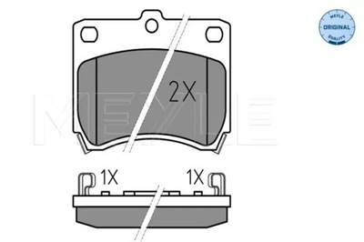 ZAPATAS DE FRENADO MAZDA P. 121 87-90 CON SENSOR  