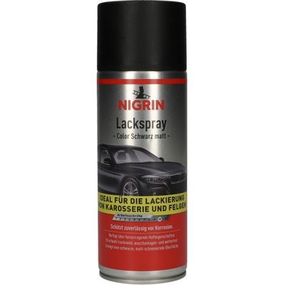 Lakier Samochodowy Czarny Mat 400ml Spray NIGRIN