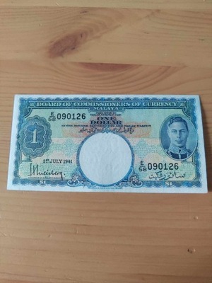 Malaje i Brytyjskie Borneo - 1 Dolar - 1941 - rzadki