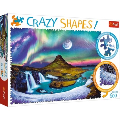 TREFL PUZZLE 600 CRAZY SHAPES ZORZA NAD ISLANDIĄ