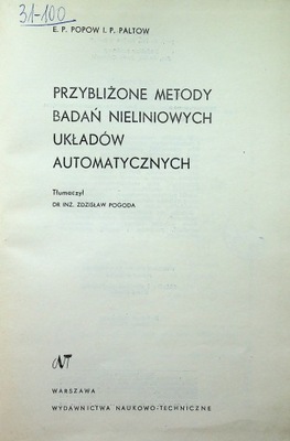 Przybliżone metody badań nieliniowych