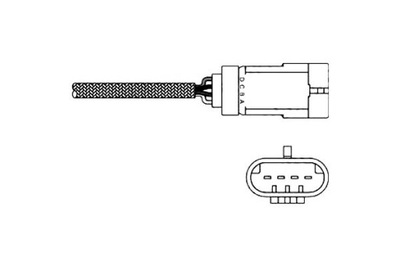 Датчик лямбда-зонд renaut laguna ii 1,6-2,0 датчик лямбда-зонд delphi 8200035997 фото №1