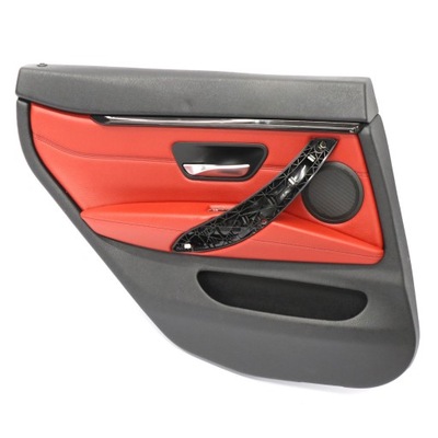 BMW F36 FORRO PROTECCIÓN DE PUERTA IZQUIERDO TRASERO ROJO CUERO 7346347  