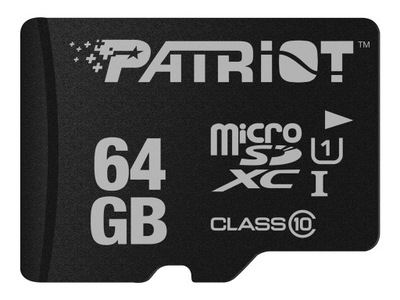 PATRIOT Karta pamięci MicroSDHC 64GB LX Series