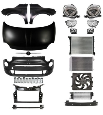 Fiat 500 15- бампер pas капот крила фото №1