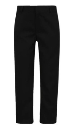 George Eleganckie spodnie slim leg czarne 140/146