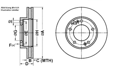 Ate гальмівні диски гальмівні 2szt. kia sorento i 2.4/2.5d/ фото №1