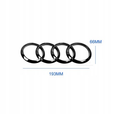 ЕМБЛЕМА ЗНАЧОК ЛОГОТИП AUDI A3 A4 S4 A5 A6 193X66MM