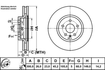 Ate 24.0126-0182.1 диск тормозная фото №1