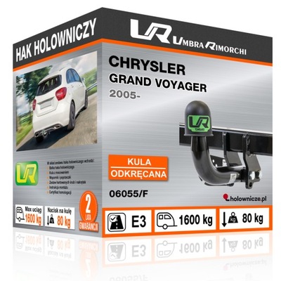 Hak holowniczy Chrysler GRAND VOYAGER, 2005-