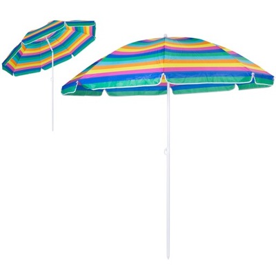 Parasol plażowy ogrodowy łamany uchylny 200 cm