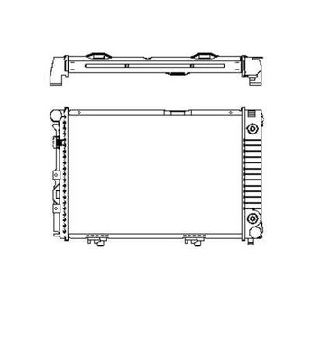 РАДІАТОР ВОДИ MB CLASS E W124 85-90 NRF 516574