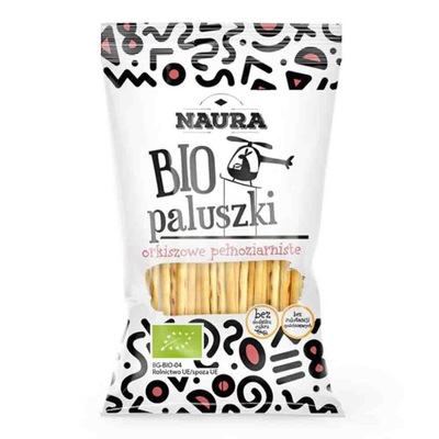 Paluszki Orkiszowe Pełnoziarniste BIO 45g NAURA