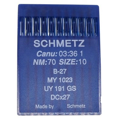Igły Schmetz B27 B-27 '70 do owerloków 10szt