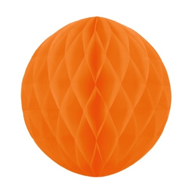 Kula bibułowa, pomarańczowy, 30 cm