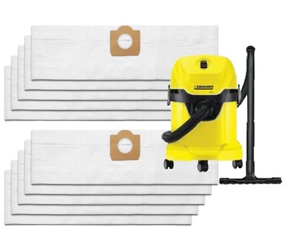 10x Worki do Odkurzacza KARCHER WD3 SE4001 WD2 PLUS KWD V-17 V-15 V12