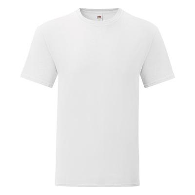 FRUIT OF THE LOOM T-SHIRT ICONIC WHITE L