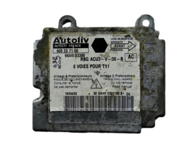 Модуль датчик подушка безпеки peugeot 206 9644903380 фото №1