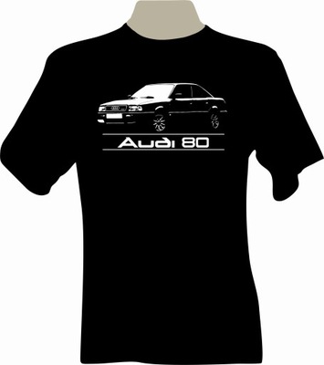 KOSZULKA T-SHIRT CON NADRUKIEM FANA AUDI 80 B4 BERLINA  