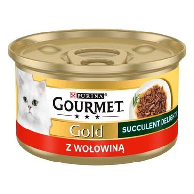 Purina GOURMET GOLD Succulent Delights Wołow 85g