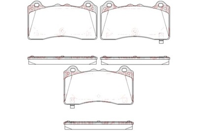 REMSA КОМПЛЕКТ - КОМПЛЕКТ КОЛОДОК ТОРМОЗНЫХ REMSA