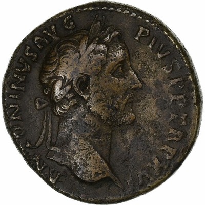 Antoninus Pius, Sestertius, 152-153, Rome, Brązowy