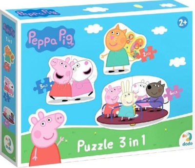 Puzzle 3 in 1 Peppa Pig