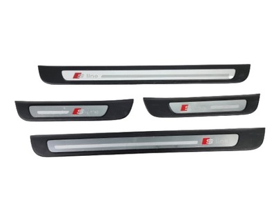 A7 4g накладки молдинг накладки порогові 4x sline фото №1