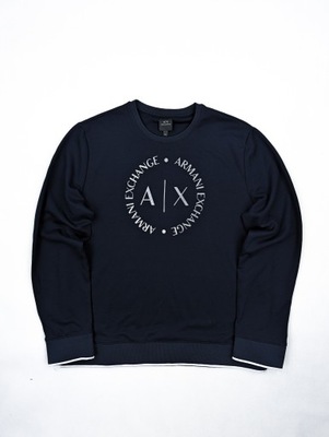 Emporio Armani Exchange granatowa bluza XXL logo