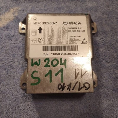 Mercedes w204 блок керування модуль подушок подушка безпеки фото №1