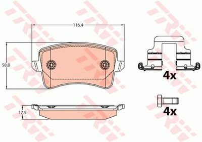 TRINKELĖS STABDŽIŲ GAL. VW A4/A5/Q5 07- 