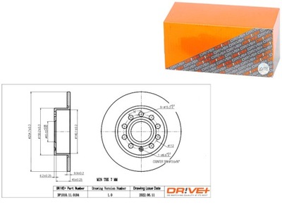 DISKAI STABDŽIŲ 2SZT. GAL. AUDI A3 SPORTBACK 2 0D 04-13 9X5OTW PELNA 