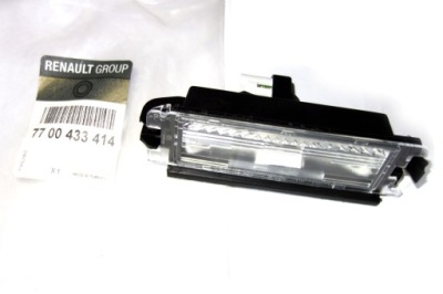 Лампа номерного знака dacia logan sandero 7700433414 оригінал фото №1