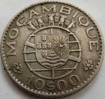 0019 - Mozambik 10 eskudo, 1970