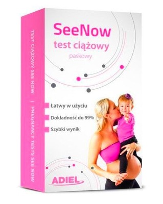 SeeNOW TEST CIĄŻOWY PASKOWY 99.9% Super Czuły